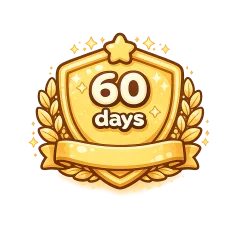 60 day milestone badge